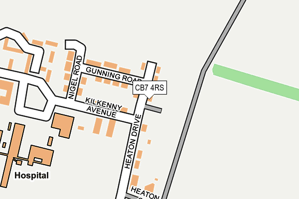 CB7 4RS map - OS OpenMap – Local (Ordnance Survey) CB7 4RS map - OS OpenMap – Local (Ordnance Survey)