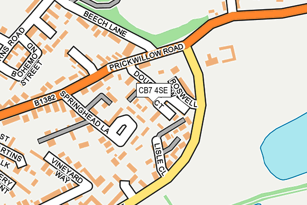 CB7 4SE map - OS OpenMap – Local (Ordnance Survey) CB7 4SE map - OS OpenMap – Local (Ordnance Survey)
