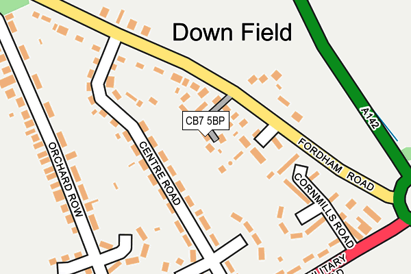 CB7 5BP map - OS OpenMap – Local (Ordnance Survey) CB7 5BP map - OS OpenMap – Local (Ordnance Survey)