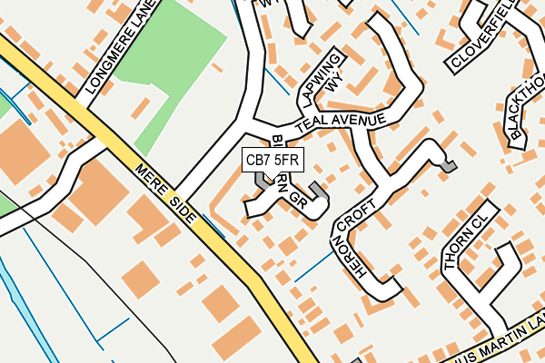 CB7 5FR map - OS OpenMap – Local (Ordnance Survey) CB7 5FR map - OS OpenMap – Local (Ordnance Survey)