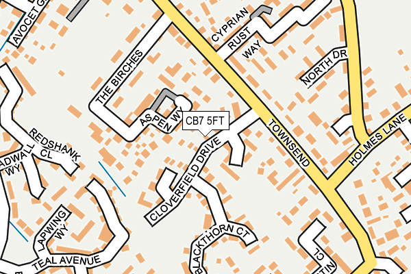 CB7 5FT map - OS OpenMap – Local (Ordnance Survey) CB7 5FT map - OS OpenMap – Local (Ordnance Survey)