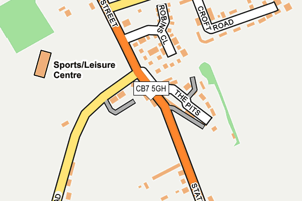 CB7 5GH map - OS OpenMap – Local (Ordnance Survey) CB7 5GH map - OS OpenMap – Local (Ordnance Survey)
