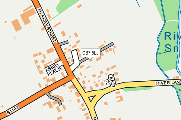 CB7 5LJ map - OS OpenMap – Local (Ordnance Survey) CB7 5LJ map - OS OpenMap – Local (Ordnance Survey)