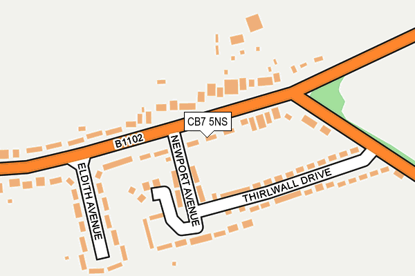 CB7 5NS map - OS OpenMap – Local (Ordnance Survey) CB7 5NS map - OS OpenMap – Local (Ordnance Survey)