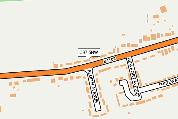CB7 5NW map - OS OpenMap – Local (Ordnance Survey) CB7 5NW map - OS OpenMap – Local (Ordnance Survey)