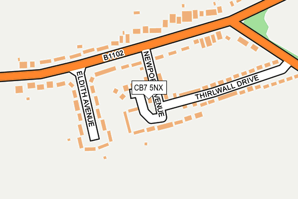 CB7 5NX map - OS OpenMap – Local (Ordnance Survey) CB7 5NX map - OS OpenMap – Local (Ordnance Survey)