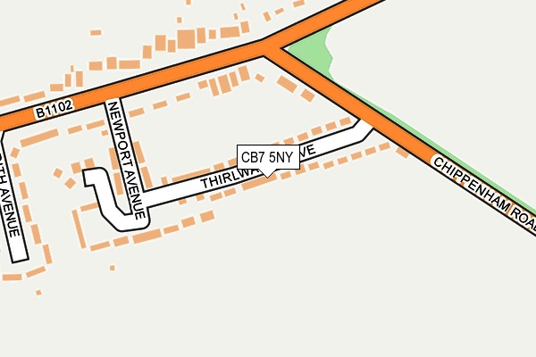 CB7 5NY map - OS OpenMap – Local (Ordnance Survey) CB7 5NY map - OS OpenMap – Local (Ordnance Survey)