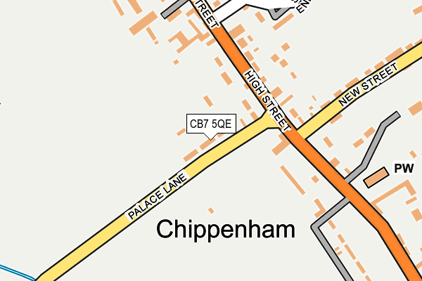 CB7 5QE map - OS OpenMap – Local (Ordnance Survey) CB7 5QE map - OS OpenMap – Local (Ordnance Survey)