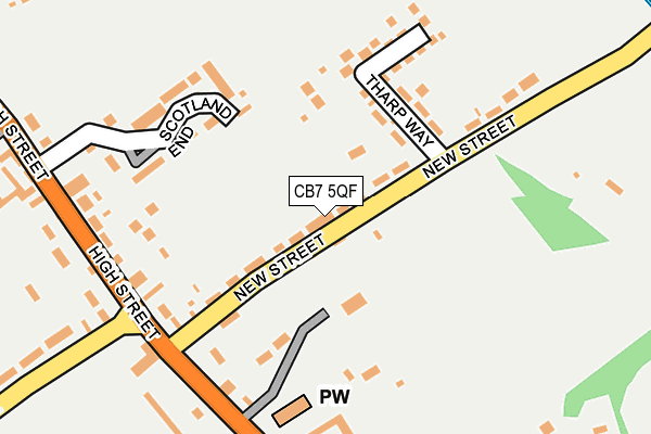 CB7 5QF map - OS OpenMap – Local (Ordnance Survey) CB7 5QF map - OS OpenMap – Local (Ordnance Survey)