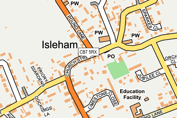 CB7 5RX map - OS OpenMap – Local (Ordnance Survey) CB7 5RX map - OS OpenMap – Local (Ordnance Survey)