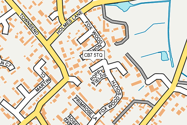CB7 5TQ map - OS OpenMap – Local (Ordnance Survey) CB7 5TQ map - OS OpenMap – Local (Ordnance Survey)