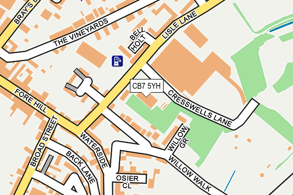 CB7 5YH map - OS OpenMap – Local (Ordnance Survey) CB7 5YH map - OS OpenMap – Local (Ordnance Survey)