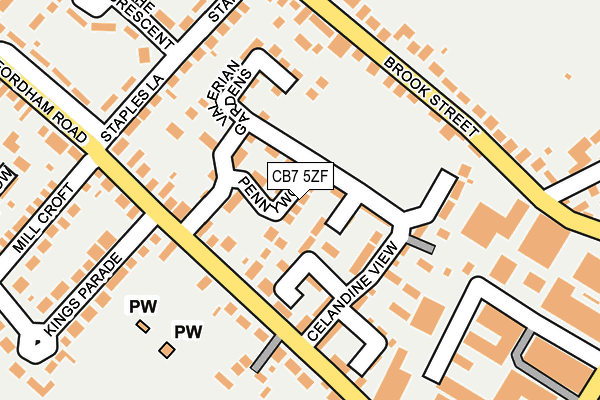 CB7 5ZF map - OS OpenMap – Local (Ordnance Survey) CB7 5ZF map - OS OpenMap – Local (Ordnance Survey)
