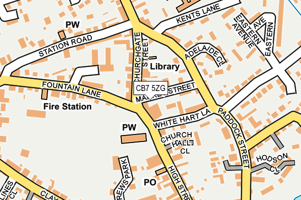 CB7 5ZG map - OS OpenMap – Local (Ordnance Survey) CB7 5ZG map - OS OpenMap – Local (Ordnance Survey)