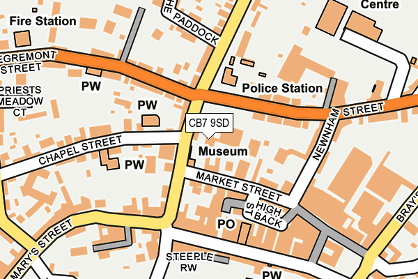 CB7 9SD map - OS OpenMap – Local (Ordnance Survey) CB7 9SD map - OS OpenMap – Local (Ordnance Survey)
