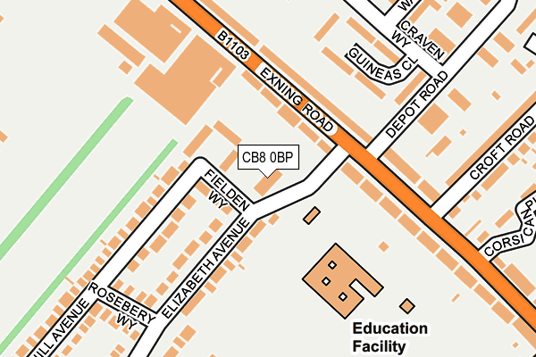 CB8 0BP map - OS OpenMap – Local (Ordnance Survey) CB8 0BP map - OS OpenMap – Local (Ordnance Survey)