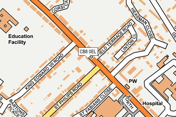 CB8 0EL map - OS OpenMap – Local (Ordnance Survey) CB8 0EL map - OS OpenMap – Local (Ordnance Survey)