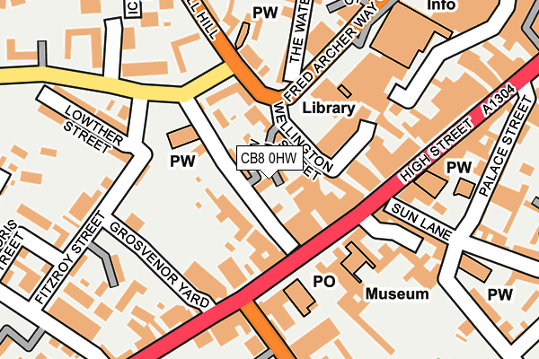 CB8 0HW map - OS OpenMap – Local (Ordnance Survey) CB8 0HW map - OS OpenMap – Local (Ordnance Survey)