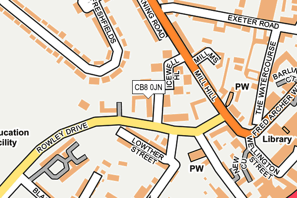 CB8 0JN map - OS OpenMap – Local (Ordnance Survey) CB8 0JN map - OS OpenMap – Local (Ordnance Survey)