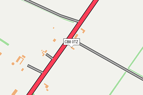 CB8 0TZ map - OS OpenMap – Local (Ordnance Survey) CB8 0TZ map - OS OpenMap – Local (Ordnance Survey)