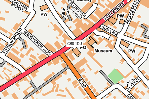 CB8 1DU map - OS OpenMap – Local (Ordnance Survey) CB8 1DU map - OS OpenMap – Local (Ordnance Survey)