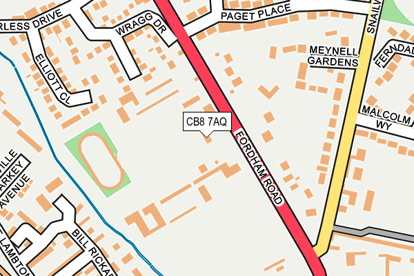 CB8 7AQ map - OS OpenMap – Local (Ordnance Survey) CB8 7AQ map - OS OpenMap – Local (Ordnance Survey)