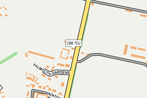 CB8 7DJ map - OS OpenMap – Local (Ordnance Survey) CB8 7DJ map - OS OpenMap – Local (Ordnance Survey)