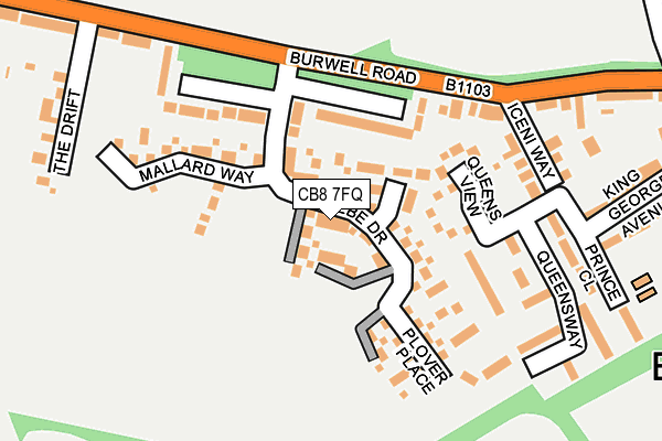 CB8 7FQ map - OS OpenMap – Local (Ordnance Survey) CB8 7FQ map - OS OpenMap – Local (Ordnance Survey)