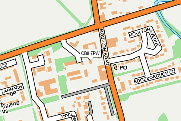 CB8 7PW map - OS OpenMap – Local (Ordnance Survey) CB8 7PW map - OS OpenMap – Local (Ordnance Survey)