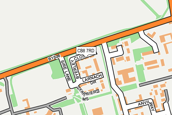 CB8 7RD map - OS OpenMap – Local (Ordnance Survey) CB8 7RD map - OS OpenMap – Local (Ordnance Survey)