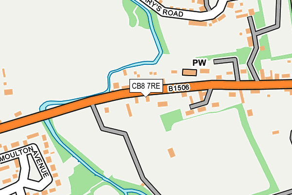 CB8 7RE map - OS OpenMap – Local (Ordnance Survey) CB8 7RE map - OS OpenMap – Local (Ordnance Survey)