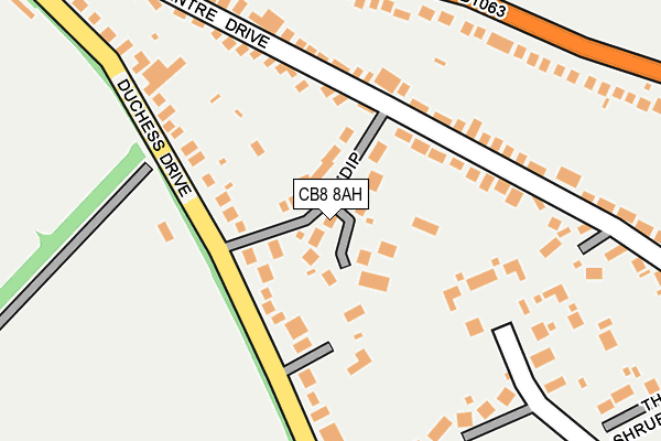 CB8 8AH map - OS OpenMap – Local (Ordnance Survey) CB8 8AH map - OS OpenMap – Local (Ordnance Survey)