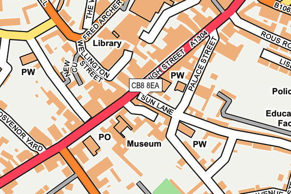 CB8 8EA map - OS OpenMap – Local (Ordnance Survey) CB8 8EA map - OS OpenMap – Local (Ordnance Survey)