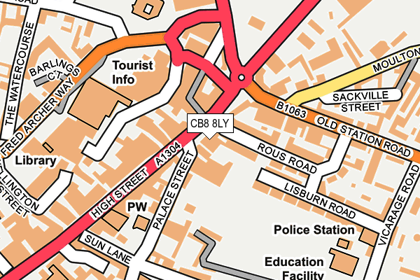 CB8 8LY map - OS OpenMap – Local (Ordnance Survey) CB8 8LY map - OS OpenMap – Local (Ordnance Survey)