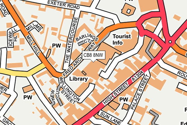 CB8 8NW map - OS OpenMap – Local (Ordnance Survey) CB8 8NW map - OS OpenMap – Local (Ordnance Survey)