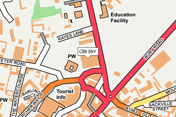 CB8 8NY map - OS OpenMap – Local (Ordnance Survey) CB8 8NY map - OS OpenMap – Local (Ordnance Survey)