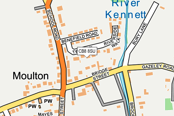 CB8 8SU map - OS OpenMap – Local (Ordnance Survey) CB8 8SU map - OS OpenMap – Local (Ordnance Survey)