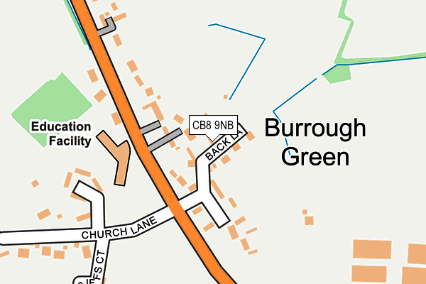 CB8 9NB map - OS OpenMap – Local (Ordnance Survey) CB8 9NB map - OS OpenMap – Local (Ordnance Survey)