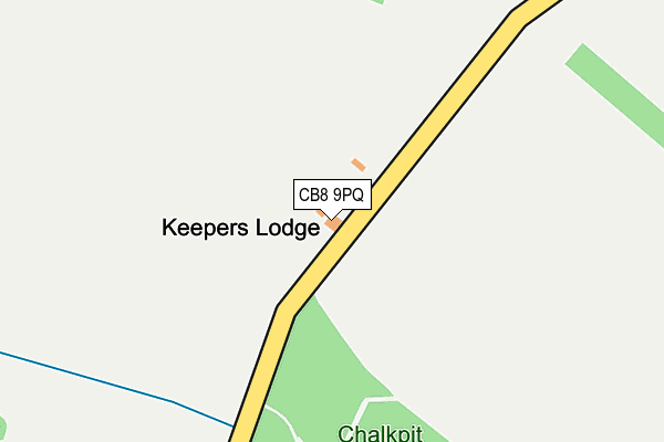 CB8 9PQ map - OS OpenMap – Local (Ordnance Survey) CB8 9PQ map - OS OpenMap – Local (Ordnance Survey)