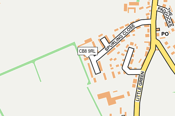 CB8 9RL map - OS OpenMap – Local (Ordnance Survey) CB8 9RL map - OS OpenMap – Local (Ordnance Survey)