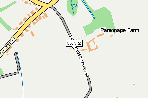 CB8 9RZ map - OS OpenMap – Local (Ordnance Survey) CB8 9RZ map - OS OpenMap – Local (Ordnance Survey)