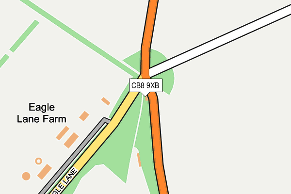 CB8 9XB map - OS OpenMap – Local (Ordnance Survey) CB8 9XB map - OS OpenMap – Local (Ordnance Survey)