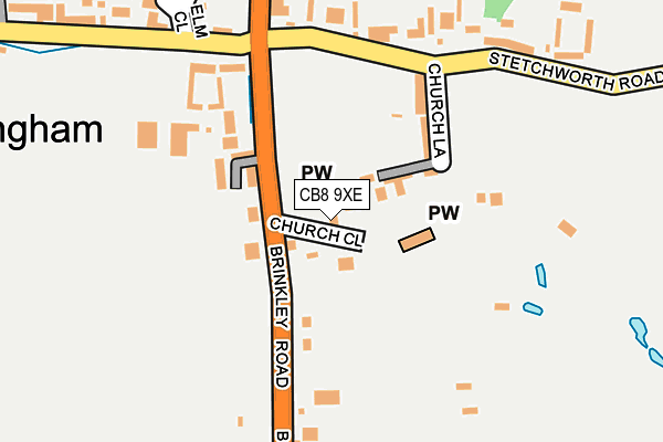 CB8 9XE map - OS OpenMap – Local (Ordnance Survey) CB8 9XE map - OS OpenMap – Local (Ordnance Survey)
