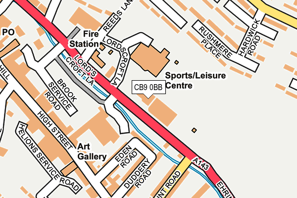 CB9 0BB map - OS OpenMap – Local (Ordnance Survey) CB9 0BB map - OS OpenMap – Local (Ordnance Survey)