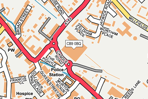 CB9 0BQ map - OS OpenMap – Local (Ordnance Survey) CB9 0BQ map - OS OpenMap – Local (Ordnance Survey)