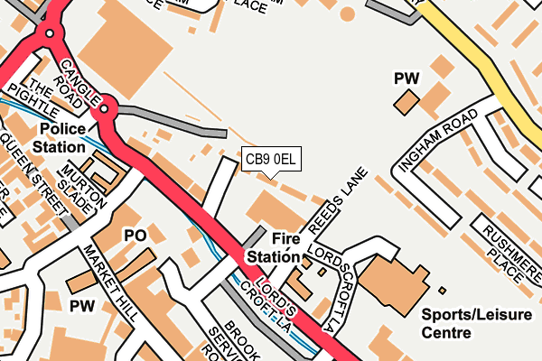 CB9 0EL map - OS OpenMap – Local (Ordnance Survey) CB9 0EL map - OS OpenMap – Local (Ordnance Survey)