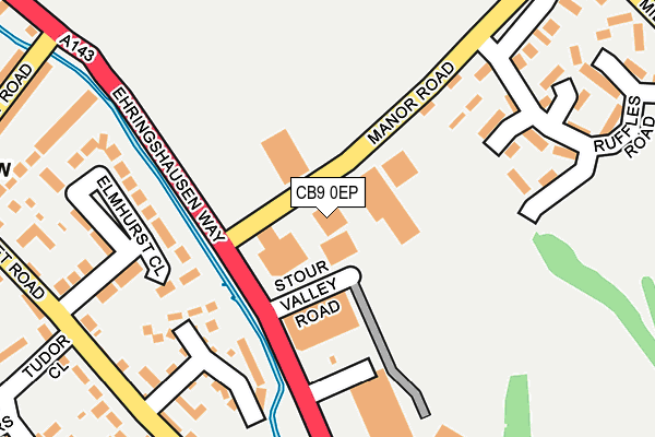 CB9 0EP map - OS OpenMap – Local (Ordnance Survey) CB9 0EP map - OS OpenMap – Local (Ordnance Survey)
