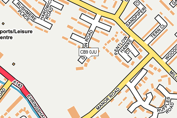 CB9 0JU map - OS OpenMap – Local (Ordnance Survey) CB9 0JU map - OS OpenMap – Local (Ordnance Survey)