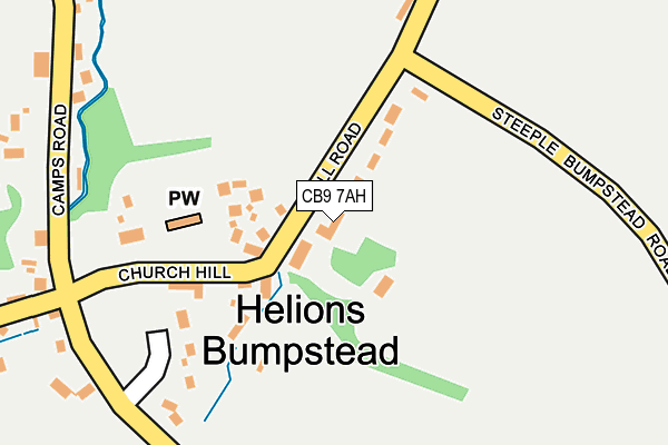 CB9 7AH map - OS OpenMap – Local (Ordnance Survey) CB9 7AH map - OS OpenMap – Local (Ordnance Survey)