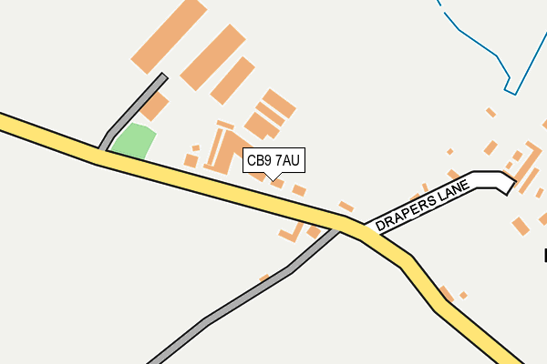 CB9 7AU map - OS OpenMap – Local (Ordnance Survey) CB9 7AU map - OS OpenMap – Local (Ordnance Survey)